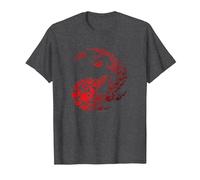 Magic The Gathering Red Mana Symbol T-Shirt, Homme, Chiné Foncé, 5XL