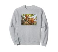 Magic: The Gathering Squirrel Mob Graphic Sweatshirt, Unisexe pour Adultes, Gris Chiné, L