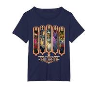 Magic The Gathering Streets of New Capenna Bosses T-Shirt, Femme Grandes Tailles, Bleu Marine, 5X