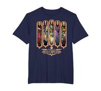 Magic The Gathering Streets of New Capenna Bosses T-Shirt, Homme Grandes Tailles, Bleu Marine, 4X Tall