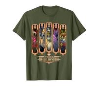 Magic The Gathering Streets of New Capenna Bosses T-Shirt, Homme, Olive, XXL