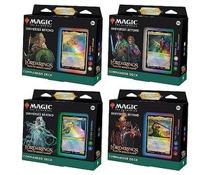 Magic The Gathering The Lord of The Rings: Tales of Middle-Earth Commander Deck Bundle - Includes All 4 Decks
