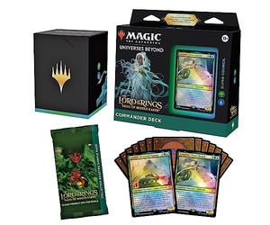 Magic: The Gathering The Lord of The Rings: Tales of Middle-Earth Commander Deck - Elven Council (100-Card Deck, 2-Card Collector Booster Sample Pack + Accessories) (Version Anglaise)