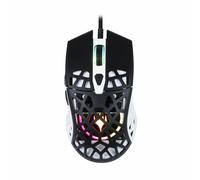 Konix Magic The Gathering Souris Gaming Filaire Ultra Light 70 g pour PC - 7 Niveaux DPI - Rétroéclairage LED - Noir et Blanc