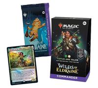 Magic : The Gathering Wilds of Eldraine Commander Deck - Virtue and Valor (Deck de 100 Cartes, 2 Cartes Collector Booster Pack + Accessoires)