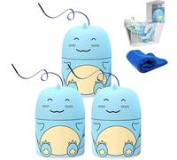 Magic Toilet Cleaning Bottle, Cute Dinosaur-Shaped Toilet Bowl Cleaner Bottle, Ocean, Jasmine, and Peach Scent, Carrying Rope Design Not Dirty Hands, Deep Cleaning & Stain Prevention (Blue*3)