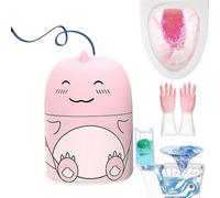 Magic Toilet Cleaning Bottle, Magic Toilet Bowl Cleaner, with Carrying Rope, No Dirty Hands, Three Fragrances, Ocean Jasmine Peach, One Bottle for 90-day (Peach)