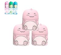 Magic Toilet Cleaning Bottle, The New 2025 Toilet Water Tank Cleaner,Cute Dinosaur-Shaped Toiletes Bowl Cleaner Bottle, with Ocean, Jasmine, And Peach Scent (Pink * 3)