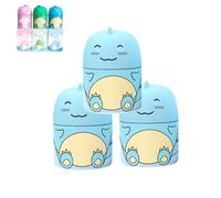 Magic Toilet Cleaning Bottle, The New 2025 Toilet Water Tank Cleaner,Cute Dinosaur-Shaped Toiletes Bowl Cleaner Bottle, with Ocean, Jasmine, And Peach Scent (Blue * 3)
