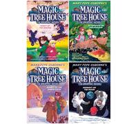Magic Tree House Graphic Novel Series 4-Book Collection Set (Book 5 - 8) - Thrilling Time-Travel Adventures for Young Readers!