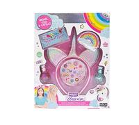 MAGIC UNICORN - Nice Group Hair Beauty, Set Make Up Maquillage avec Rouge à lèvres, Vernis pour Ongles, Gemme 3D et Serre-tête pour Cheveux - 16001