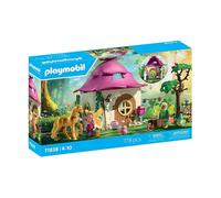 Playmobil Jouet Magic Unicorns 71838 – Maison de fée avec licorne dorée et guirlande lumineuse