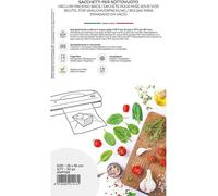 Magic Vac, 50 Sacs Sous Vide Alimentaire 25x35, Idéaux pour Congélateur, Réfrigérateur, Décongélation au Micro-ondes, Ébullition, Cuisson Sous Vide au Four ou à la Vapeur, Sans Étiquette, Certifiés