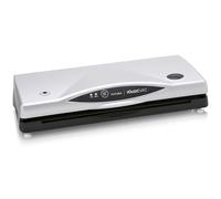 Magic Vac, Futura, Machine Sous Vide Alimentaire Multifonction, Idéale pour les Sacs Sous Vide et les Contenants, avec Kit Sous Vide Aliments, Technologie Brevetée, Fabriquée en Italie, Argent-Noir