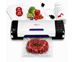 Magic Vac Perfetta Machine Sous Vide Alimentaire Professionnelle Fabriquée en Italie - Double Pompe 18 L/min, Barre de Soudure 30 cm ActiSeal3D, Fonction Marinade, Emballeuse Sous Vide Automatique