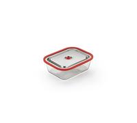 Magic vac, Récipient Free pour la Cuisson au Four, Cuisiner, Mariner et Conserver des Aliments Sous Vide, en Verre Borosilicate, Acier et Silicone, Compatible avec les Machines Sous Vide