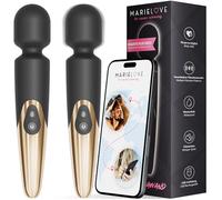 Magic Wand Vibromasseur sans fil pour femme - Bâton de massage avec stimulation du clitoris et batterie - 10 modes - Jouet sexuel pour couples et solo
