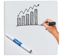 Magic Whiteboard Feuilles adhésives au mur - Tableau blanc statique et portable A2 - Petit tableau blanc pour murs, portes, fenêtres, réfrigérateurs et verre - Facile à nettoyer et effaçable à sec