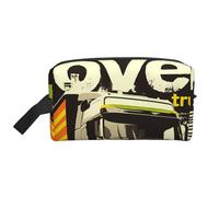 Magic Witch Witchcraft Bohème Dessin Sac de toilette résistant à l'eau Grande capacité de rangement portable pour salle de sport et essentiels quotidiens, I Love Darbage Trucks, Taille unique