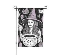 Magic Witchcraft Drapeau de jardin bohème double face pour ferme, vacances, cour, 30,5 x 45,7 cm, bannière extérieure saisonnière pour printemps, été, pelouse, porche, décoration d'intérieur, petit