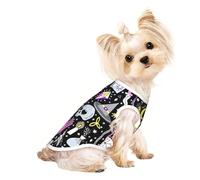 Magic Witchcraft T-shirt sans manches pour animal de compagnie Motif sorcellerie Bohème Mode Intérieur Extérieur Vêtements Quotidien Fête Débardeur