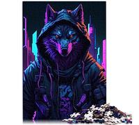 Magic Wolf 1000 Piece Puzzle for Adults Wood Jigsaw Funny Gift 50x75cm Jigsaw Puzzle for Adults
