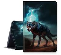 Magic Wolf Coque pour Samsung Galaxy Tab S6 Lite 10,4 pouces 2024/2022/2020 (SM-P620/P610/P613/P615), étui pliable en cuir PU résistant aux chocs avec fonction veille/réveil automatique pour Galaxy