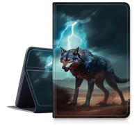 Magic Wolfs - Étui pour iPad Pro 11" (modèle 2024, 5e génération), résistant aux chocs, en cuir synthétique, pliable, support réglable avec mise en veille/réveil automatique pour iPad Pro 11" 5{^>e<^