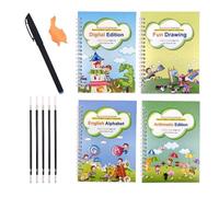 Magic Writing Book for Kids - White Cardboard 7.52 Inch | Fun Letter Tracing Workbook | with Pen Control, Preschool, Home | Fun Workbook To Color and Trace, Classroom