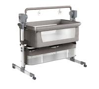 Magic ZC Lit d'appoint pour Bébé Lit Bébé de Convertible Multifonctionnel Portable Pliable Berceau à Balançoire pour avec Musique Bluetooth 5 Vitesses de Balancement Télécommande (Light Grey-1)