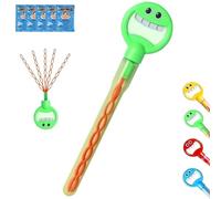 Magical - Bâton à bulles Smiley à 5 griffes - 32 trous - Avec 5 griffes - Grande capacité - Jouet d'été pour enfants - Vert