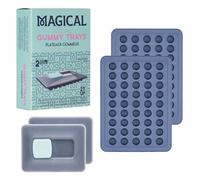 Magical Butter Moules de cuisson en silicone anti-adhésif pour machine - Parfaits pour faire des bonbons durs, du chocolat, de la gélatine - Durable et facile à nettoyer (moules en silicone de 2 ml)