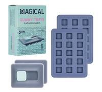 Magical Butter Moules de cuisson en silicone anti-adhésif pour machine - Parfaits pour faire des bonbons durs, du chocolat, de la gélatine - Durable et facile à nettoyer (moules en silicone de 8 ml)