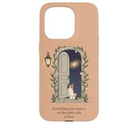Magical Cat Door Galaxie Fantastique Porte Chat Coque pour iPhone 15 Pro