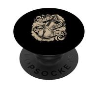 Magical Cello Surrounded by Cloud Music Notes PopSockets PopGrip Adhésif