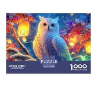 Magical Chouette 1000 Pièces Puzzles Cadeau Unique Jeu Relaxant Détente Collection Enfants À Partir De 14 Ans 52x38cm/1000pcs