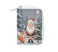 Magical Christmas Leather Card Bag Portable Coin Wallet Mini monnaie Pocket PU Wallet Card Wallets Clutch Bags for Women Men Style, 16 x 11.5 cm, Style :, 16x11.5cm