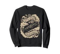 Magical Clarinet Surrounded by Musical Notes Sweatshirt