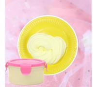 Magical Cotton Slime Stretch Bigger Bubble Fruit Scent Moelleux Fini Jouet Moussant 300 Ml, Jaune