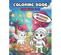 Magical Creatures Coloring Book for Kids Ages 4-6: Cute Unicorns, Dragons, Fairies, and More Fun Fantasy Friends: Large Print, One-Sided Coloring ... Creatures for Boys and Girls Ages 4 to 6