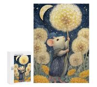 Magical Dandelion Night Scene Puzzle 1000 Pièces Educa Jouet en Bois Cadeau Unique Décoration Intérieure Jeu Éducatif Challenge Toy Adultes Et Enfants À Partir De 14 Ans 300 PCS