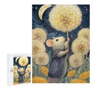 Magical Dandelion Night Scene Puzzle 1000 Pièces Educa Jouet en Bois Cadeau Unique Décoration Intérieure Jeu Éducatif Challenge Toy Adultes Et Enfants À Partir De 14 Ans 500 PCS