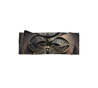 Magical Design Bandeau pour bébé avec nœud mignon en polyester doux Motif runes nordiques boussole Turban extensible et élégant