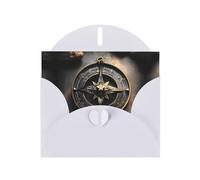 Magical Design Cartes de vacances en papier nacré blanc nacré avec enveloppes pour anniversaires, mariages et condoléances 15,2 x 10,2 cm