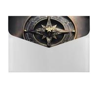 Magical Design - Classeur en plastique extensible avec boussole - Sans intercalaires - Grande capacité - Format A4 - Pour la maison et le bureau