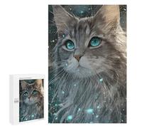 Magical Fantasy Cat Artwork -1 Puzzle 1000 Pièces Educa Jouet en Bois Cadeau Unique Décoration Intérieure Jeu Éducatif Challenge Toy Adultes Et Enfants À Partir De 14 Ans 1000 PCS