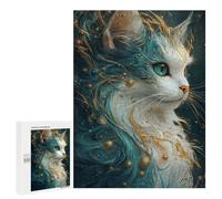 Magical Fantasy Cat Artwork -2 Puzzle 500 Pièces Educa Jouet en Bois Cadeau Unique Décoration Intérieure Jeu Éducatif Challenge Toy Adultes Et Enfants À Partir De 14 Ans 500 PCS