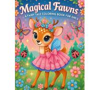 Magical Fawns: A Fairy Tale Coloring Book for Girls | 30 Adorable Fawns in Magical Dresses, Forest Scenes and Enchanted Nature