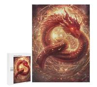Magical Fire Dragon Artwork Puzzle 1000 Pièces Educa Jouet en Bois Cadeau Unique Décoration Intérieure Jeu Éducatif Challenge Toy Adultes Et Enfants À Partir De 14 Ans 500 PCS