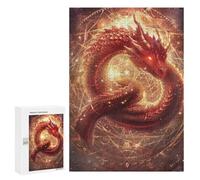 Magical Fire Dragon Artwork Puzzle 1000 Pièces Educa Jouet en Bois Cadeau Unique Décoration Intérieure Jeu Éducatif Challenge Toy Adultes Et Enfants À Partir De 14 Ans 300 PCS